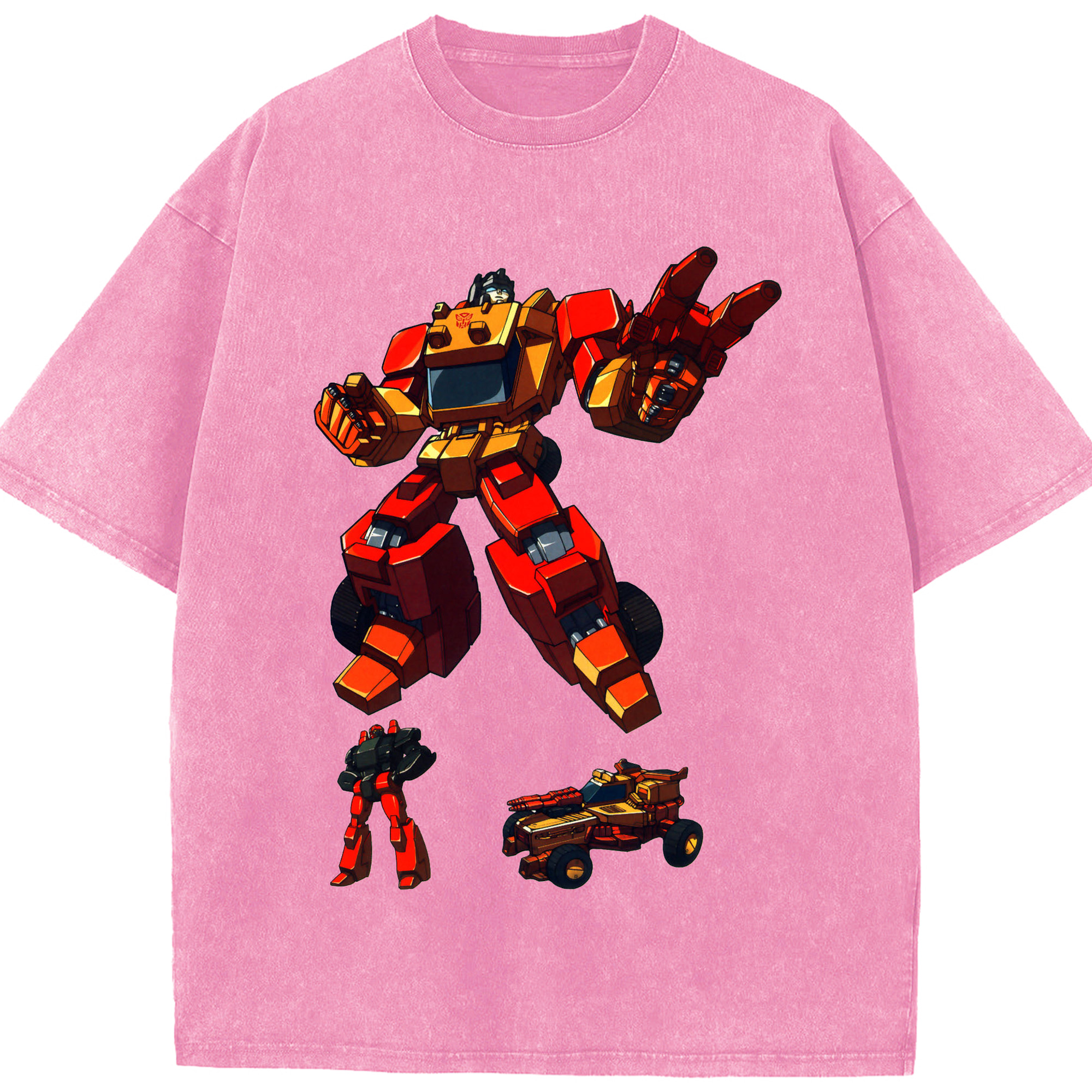 （画像用）  綿100% ヴィンテージ風 半袖Tシャツ（フロントプリント）
